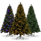 Christabelle 2.3m 7.5ft Grand Sierra Christmas Tree Pre Lit Multi Function LED Memory Wire Artificial Indoor Xmas Decor