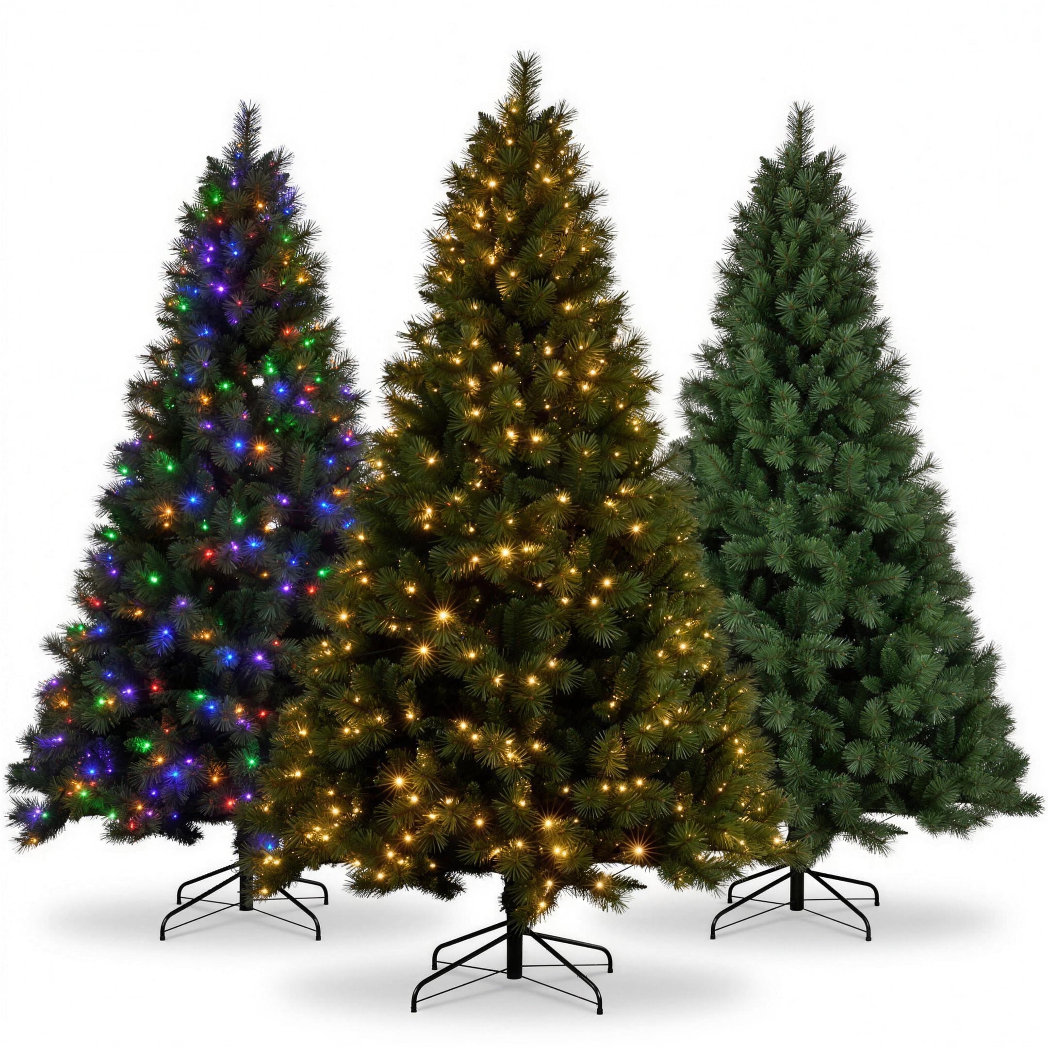 Christabelle 2.3m 7.5ft Grand Sierra Christmas Tree Pre Lit Multi Function LED Memory Wire Artificial Indoor Xmas Decor
