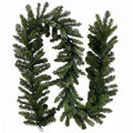 Christabelle 2.74m Highland Pine Christmas Garland Pre Lit Warm White LED Mantel Staircase Xmas Decoration Home