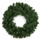 Christabelle 61cm Highland Pine Christmas Wreath Pre Lit Warm White LED Battery Operated Timer Hanging Wall Display Home