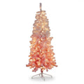 Christabelle 1.8m 6ft Pink Ombre Christmas Tree Pre Lit Warm White LED Foliage Artificial Indoor Xmas Decor Home