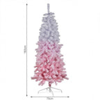 Christabelle 1.8m 6ft Pink Ombre Christmas Tree Pre Lit Warm White LED Foliage Artificial Indoor Xmas Decor Home