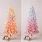 Christabelle 1.8m 6ft Pink Ombre Christmas Tree Pre Lit Warm White LED Foliage Artificial Indoor Xmas Decor Home