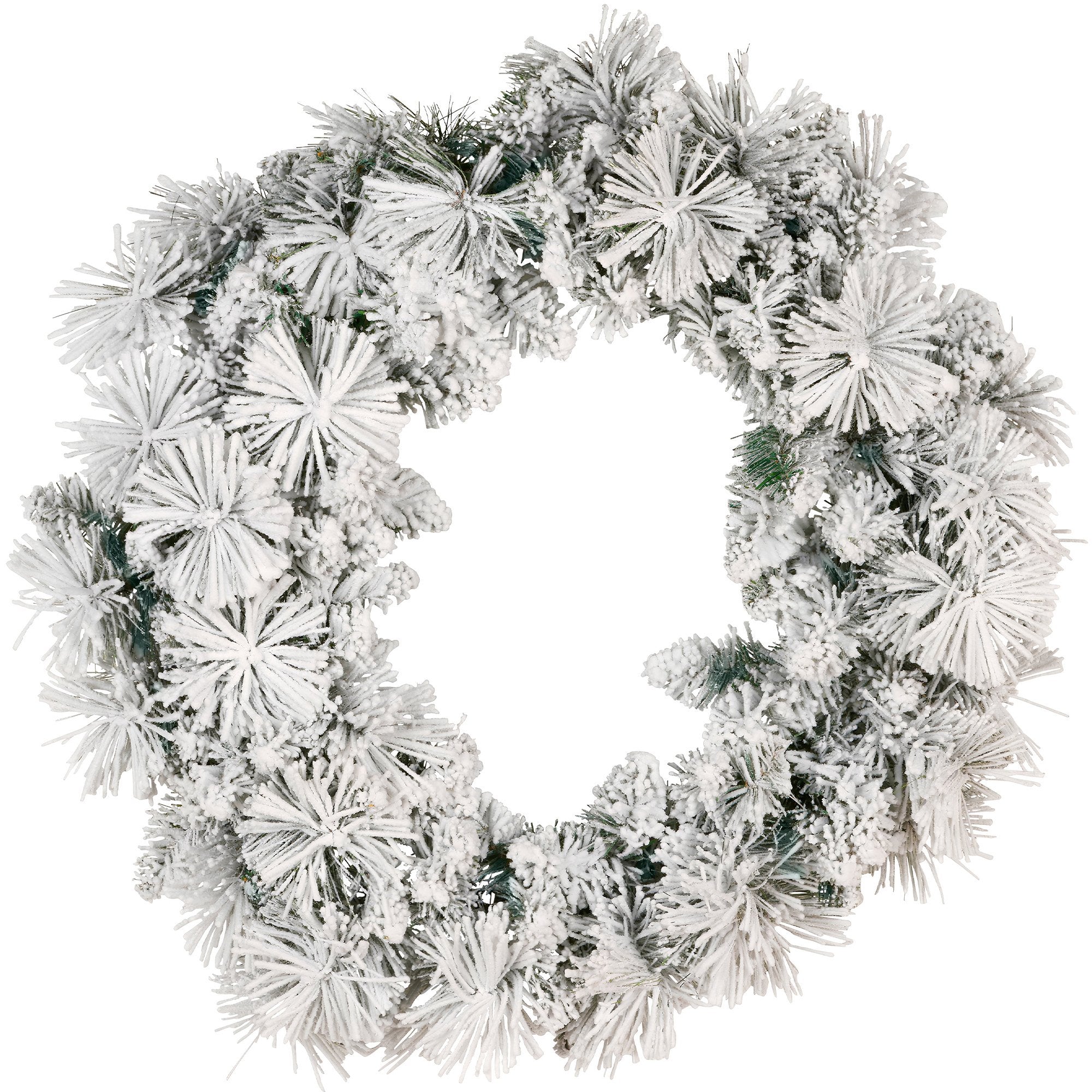 Christabelle 61cm Christmas Wreath Snowy Dorset Pine with Multi-Function LED Lights Tree Door Decoration Ornament