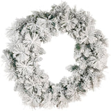 Christabelle 61cm Christmas Wreath Snowy Dorset Pine with Multi-Function LED Lights Tree Door Decoration Ornament