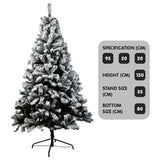 1.5m Christabelle Snow-Tipped Snow Flocked Artificial Christmas Tree - 550 Tips