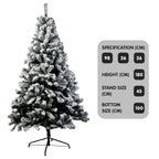 1.8m Christabelle Snow-Tipped Snow Flocked Artificial Christmas Tree - 850 Tips