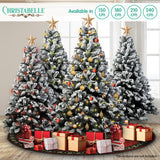 2.4m Christabelle Snow-Tipped Snow Flocked Artificial Christmas Tree 1500 Tips