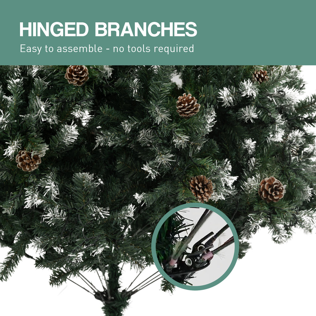 1.2m Christabelle Pre Lit LED Christmas Tree with Pine Cones