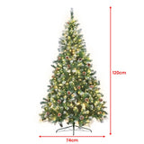 1.2m Christabelle Pre Lit LED Christmas Tree with Pine Cones