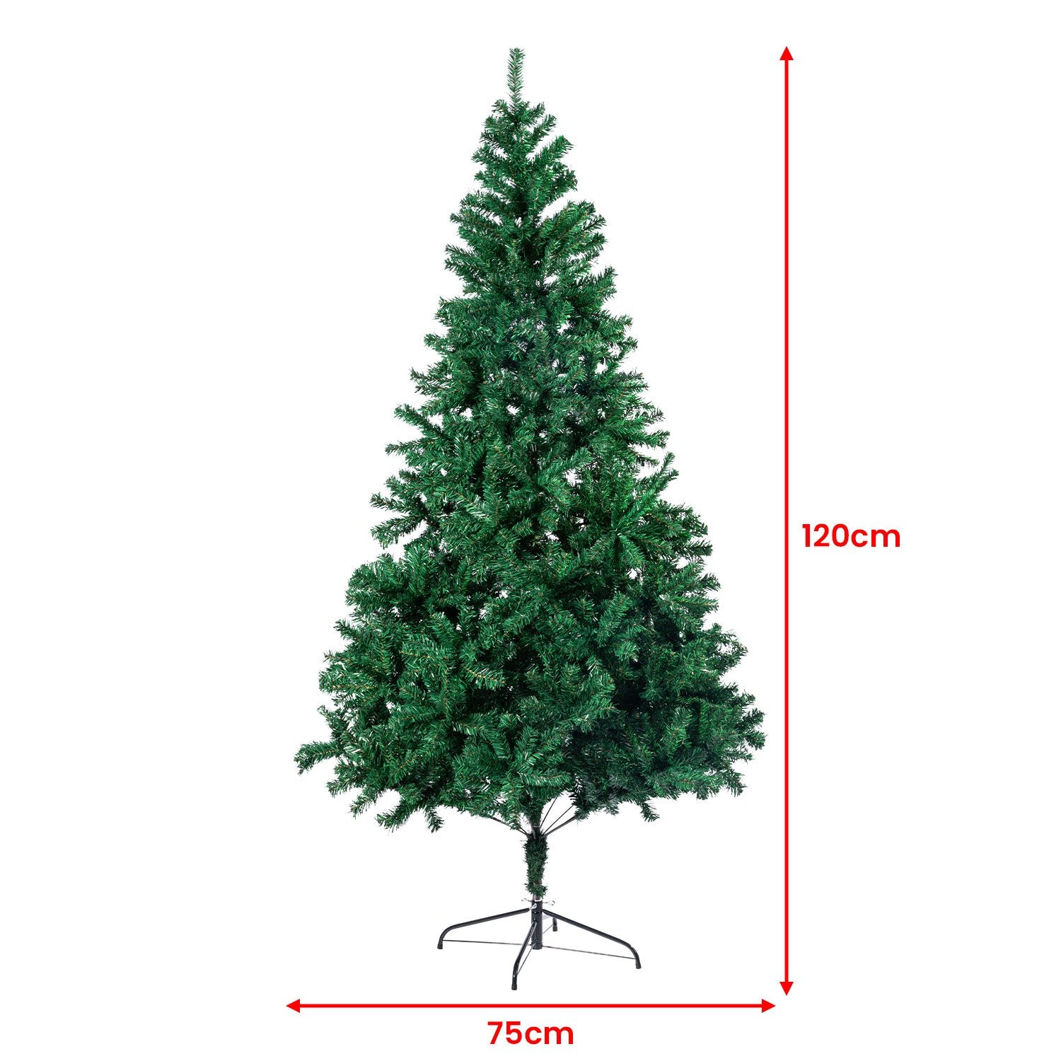 1.2m Christabelle Green Artificial Christmas Tree - 300 Tips