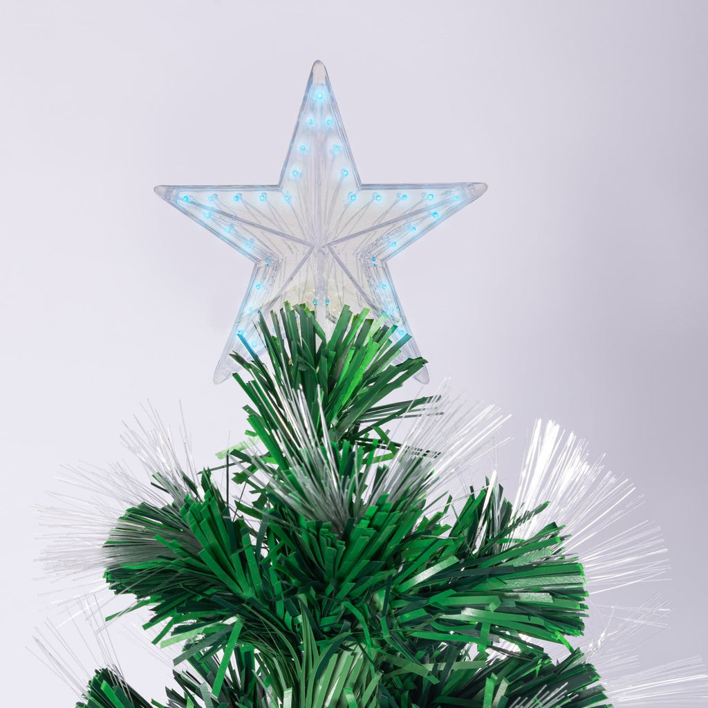 1.5m Christabelle Enchanted Pre Lit Fibre Optic Christmas Tree Stars