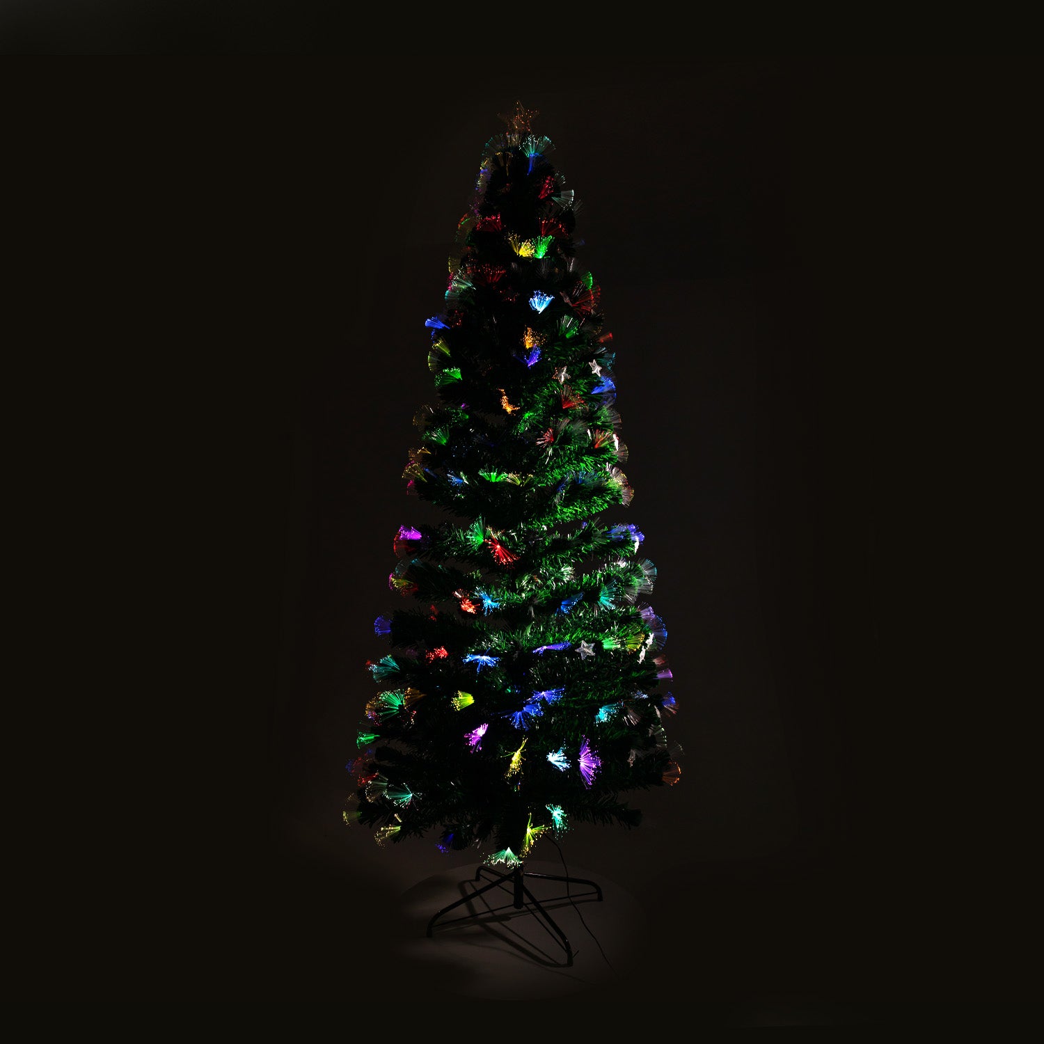 2.1m Christabelle Enchanted Pre Lit Fibre Optic Christmas Tree
