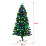 2.1m Christabelle Enchanted Pre Lit Fibre Optic Christmas Tree
