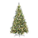2.4m Christabelle Pre Lit LED Christmas Tree with Pine Cones
