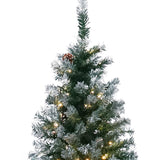 2.4m Christabelle Pre Lit LED Christmas Tree with Pine Cones