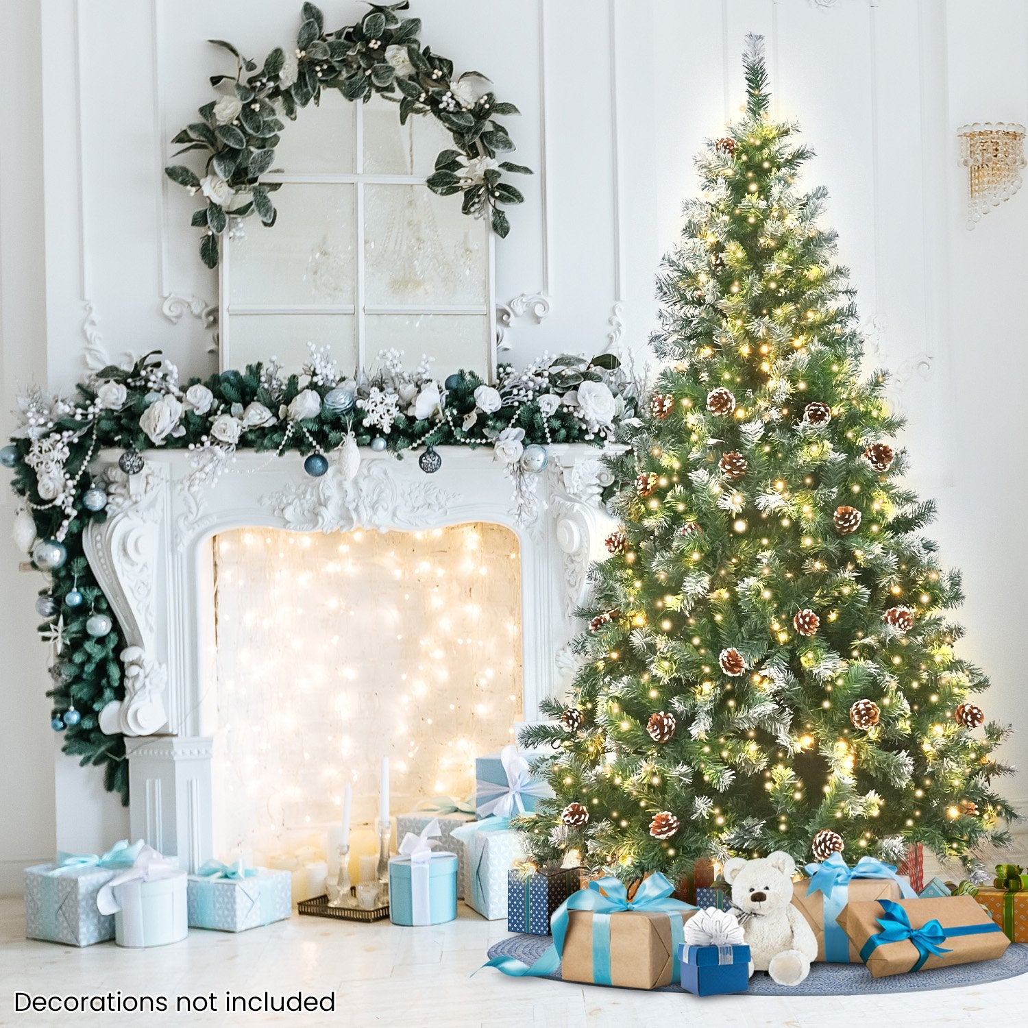 Christabelle 2.7m Pre Lit LED Christmas Tree with Pine Cones