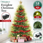 1.8m Christabelle Prelit Everglow Fir Christmas Tree with 300 LED Lights