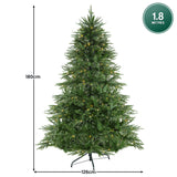 1.8m Christabelle Prelit Everglow Fir Christmas Tree with 300 LED Lights