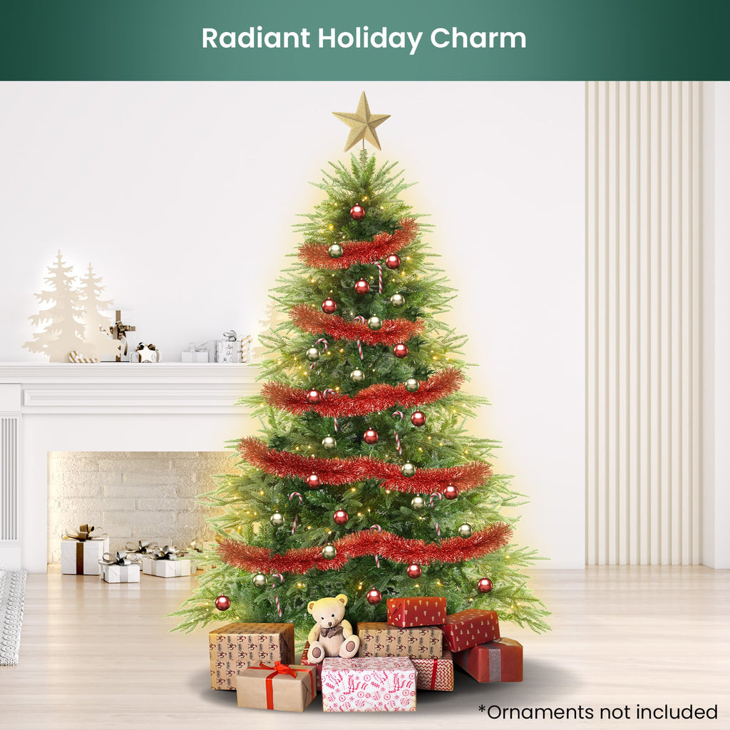1.8m Christabelle Prelit Everglow Fir Christmas Tree with 300 LED Lights