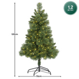 Christabelle 1.2m Christmas Tree Cashmere Pine 4ft Pre-Lit LED Lights