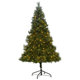 Christabelle 1.8m Christmas Tree Cashmere Pine 6ft Pre-Lit with LED Lights