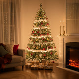 Christabelle 1.8m Christmas Tree Cashmere Pine 6ft Pre-Lit with LED Lights