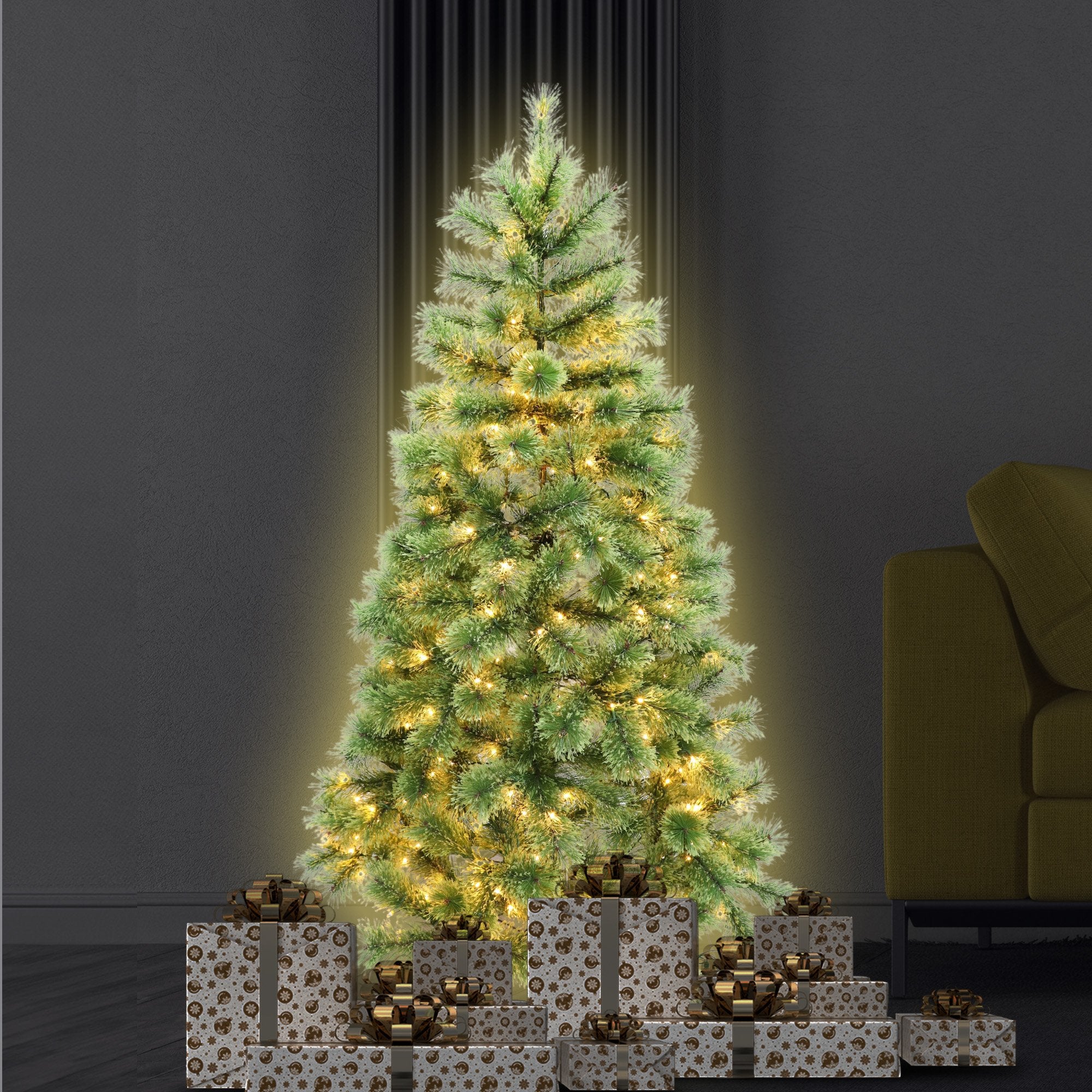 Christabelle 1.2m Prelit Lumina Pine Christmas Tree