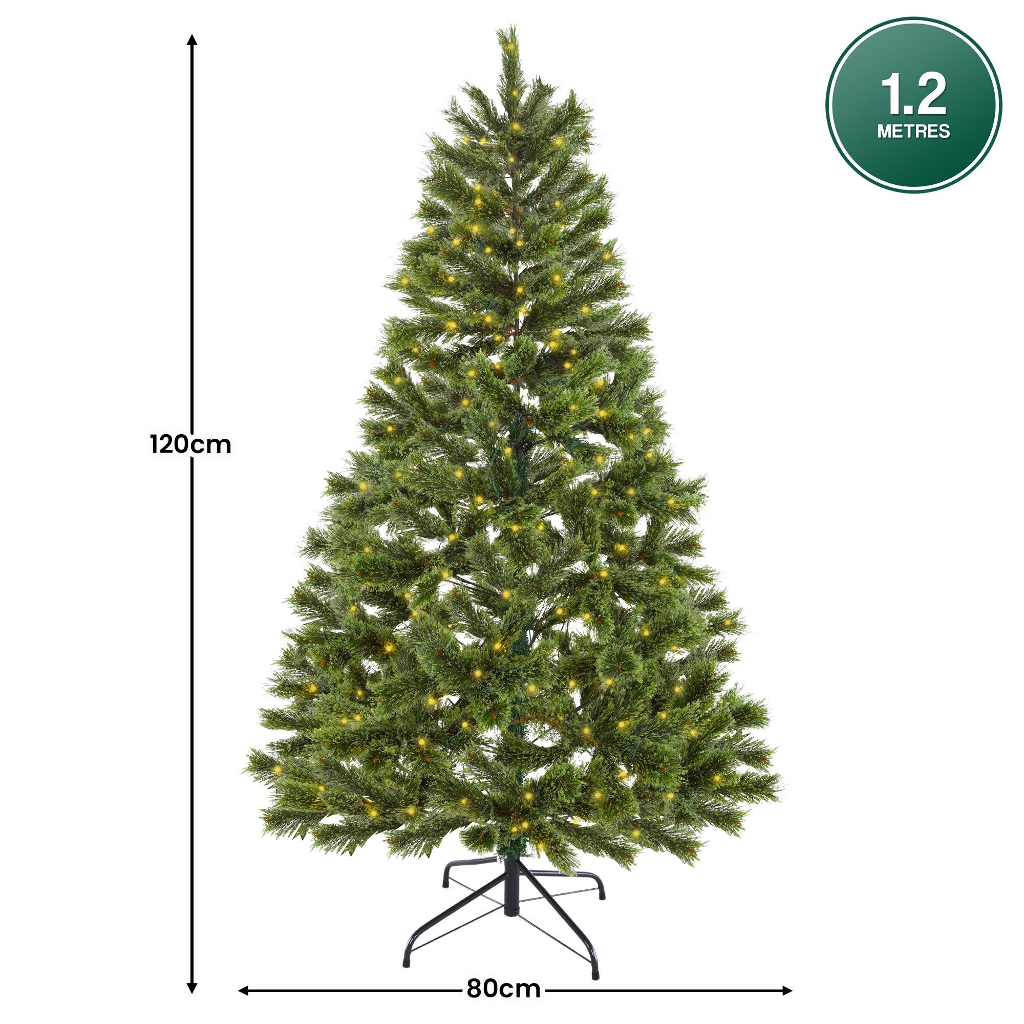 Christabelle 1.2m Prelit Lumina Pine Christmas Tree