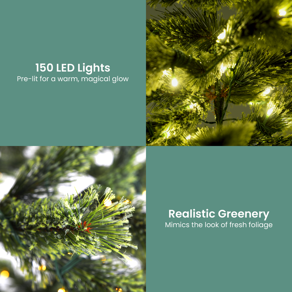 Christabelle 1.2m Prelit Lumina Pine Christmas Tree