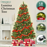 1.8m Christabelle Pre-lit Lumina Pine Christmas Tree with 300 LED Lights