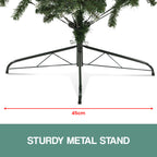 2.1m Christabelle Pre Lit LED Christmas Tree with Pine Cones