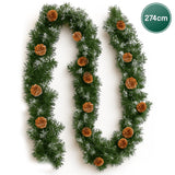 Christabelle 2.74m Christmas Garland Yuletide with LED Lights Tree Decoration Ornament