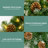 Christabelle 2.74m Christmas Garland Yuletide with LED Lights Tree Decoration Ornament