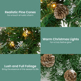 Christabelle 2.74m Christmas Garland Yuletide with LED Lights Tree Decoration Ornament