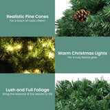Christabelle Yuletide Glow Prelit Christmas Garland - 274cm