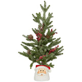 Christabelle 55cm Christmas Tree with Lights in Santa Pot