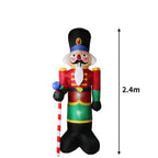 Inflatable Christmas Decorations Nutcracker 2.4M LED Lights