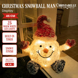 52cm Christmas Snowball Man with Lights