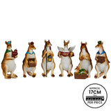 7 Piece Kangaroo Christmas Nativity Scene