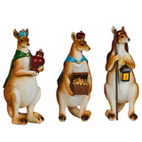 7 Piece Kangaroo Christmas Nativity Scene