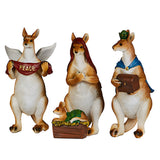 7 Piece Kangaroo Christmas Nativity Scene