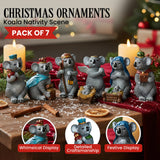 7 Piece Koala Christmas Nativity Scene