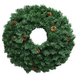 Christabelle Prelit 61cm Yuletide Glow Christmas Wreath with Pine Cones