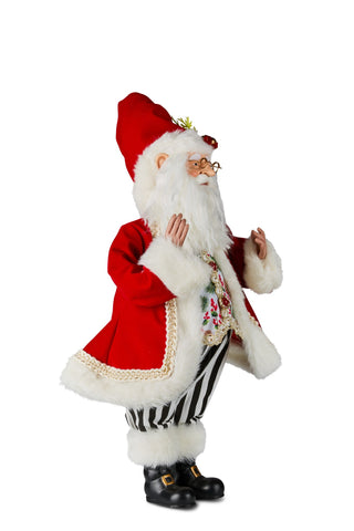 Holly Santa Claus  42cm