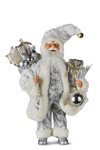 White & Silver Santa Claus 46cm