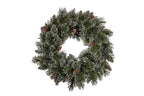 Christabelle 61cm Christmas Wreath Cashmere Pine with LED Lights Front Door Decoration Ornament