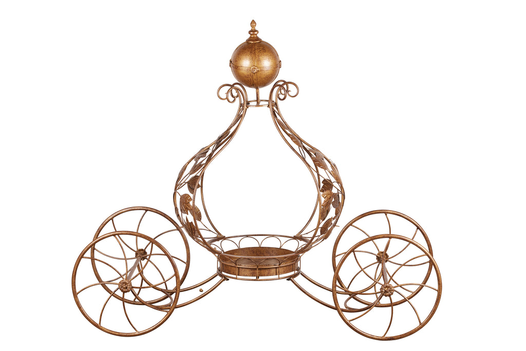Carriage Display - Antique Gold Metal, 153cm