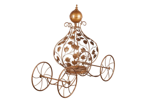 Carriage Display - Antique Gold Metal, 153cm