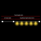 Festoon String Lights Christmas Bulbs Wedding Garden 20m